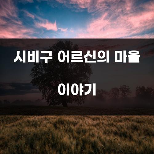 시비구 어르신의 마을 이야기